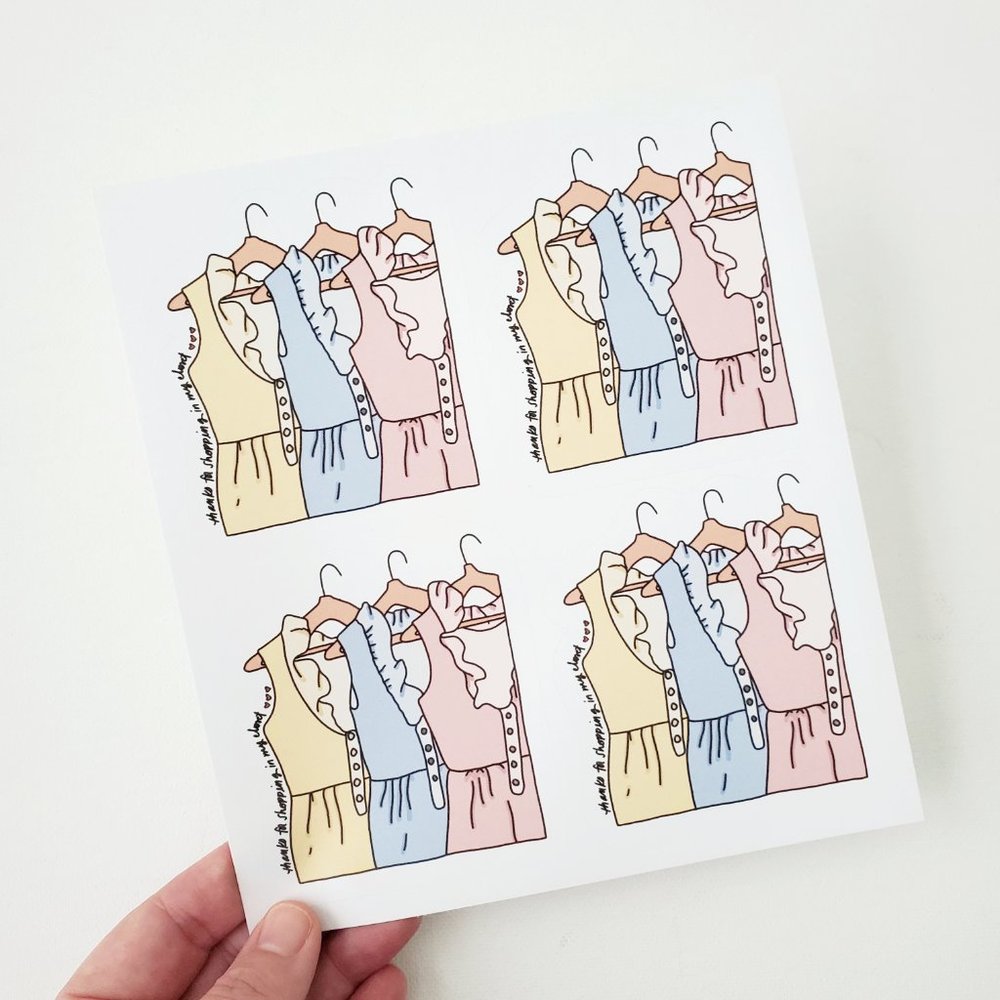 LB025 Custom Poshmark Package Stickers Shipping Supplies Handmade [Price Firm] - Picture 5 of 8